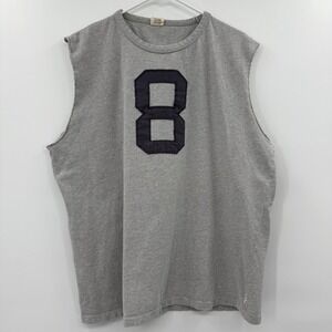 Vintage American eagle embroidered number 8 muscle tank size xxl‎